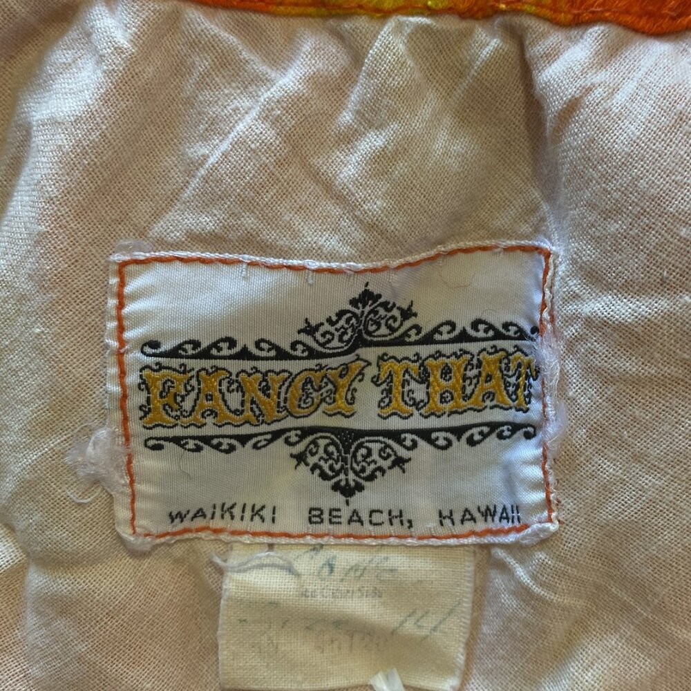 Rare VTG Fancy That Sz 14 Bikini Hawaiian Triangle Top Full Booty '60s Vibes - Picture 9 of 12